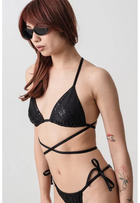 Сутиен с лого - Черен