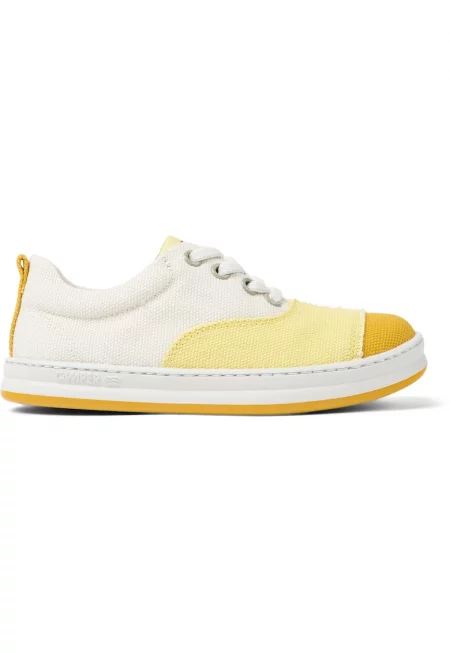 Текстилни спортни обувки Runner Four 26957 - Бял/Жълт/Оранжев