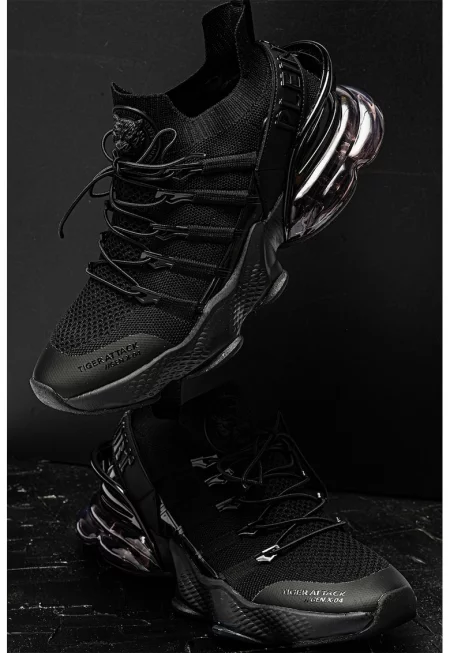 Текстилни спортни обувки Tiger Attack//Gen.X.04 - Черен