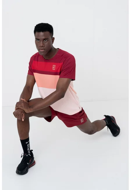 Тенис тениска с дизайн с цветен блок