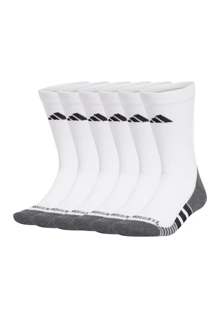 Унисекс омекотени чорапи Performance Climacool - 6 чифта - Бял