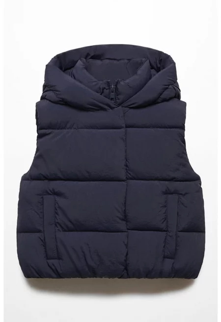 Ватиран елек с качулка