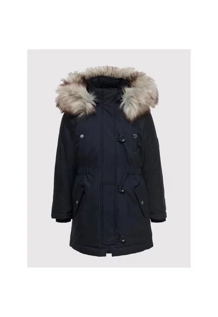 Яке парка за момиче - САМО за деца - 300028551 - Полиестер - Тъмносин