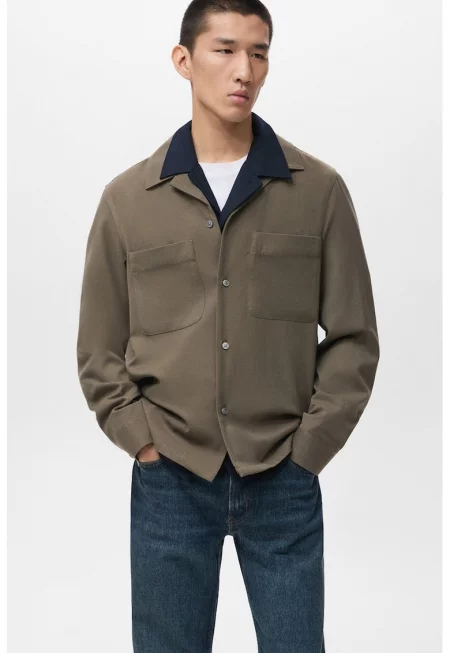 Яке с вълна с джобове