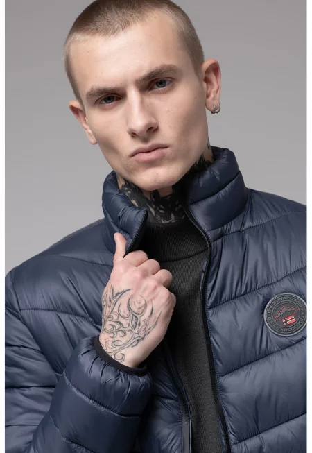 Зимно яке Bartine с олекотена вата - Тъмносин