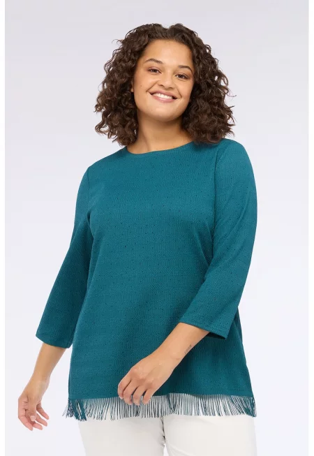 Блуза с ресни