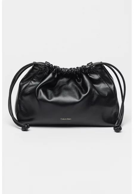 Чанта през рамо с връзка - Черен