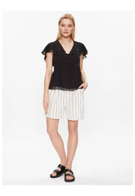 Дамска риза -  Полиестер - Черен