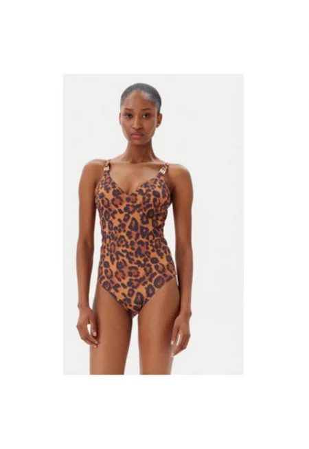 Дамски бански  C17UUF A12 - Полиамид/Еластан - Кафяв - Кафяв