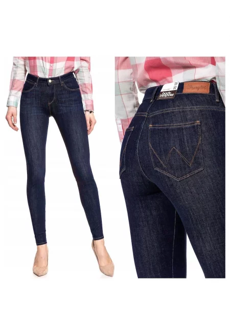 Дамски дънки -  Super Skinny - 10883-184 - Памучни - Дълги - Petite - Дънкови - W24-L32 US - Сини