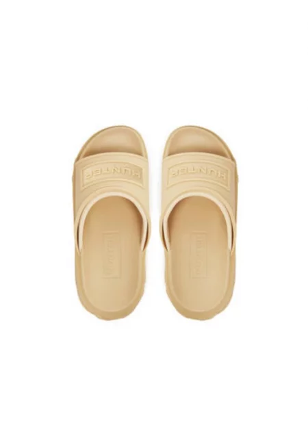 Дамски джапанки - HFRU0007251 -  Синтетични - Бежови - Бежов