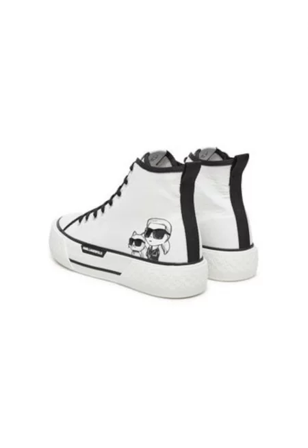 Дамски спортни обувки - KL60654T -  Текстил - Бял