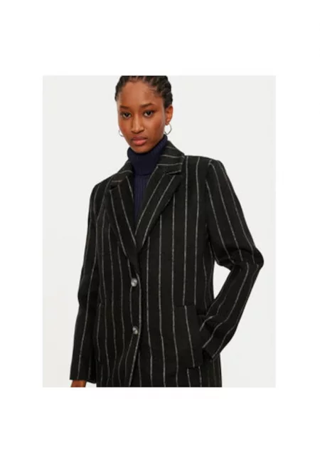 Дамско палто -  304875625 - Полиестер/Вълна - Черно - Черен