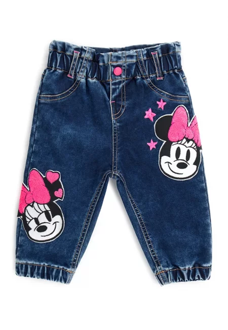 Дънки с щампа на Minnie Mouse