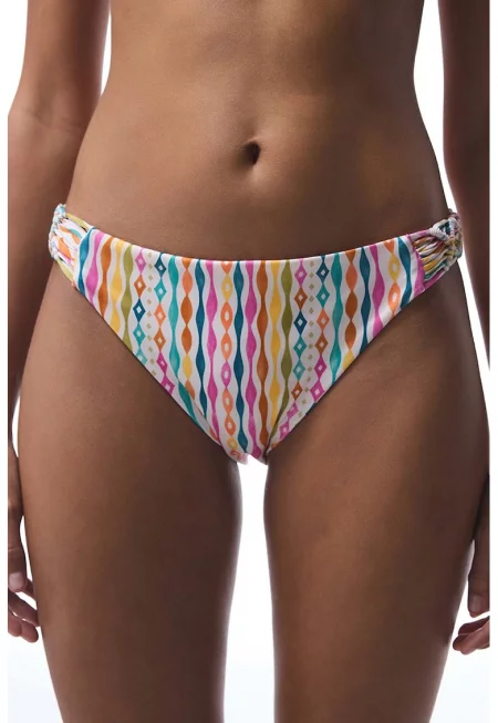 Долнище на бански с десен - Зелен/Оранжев/Син