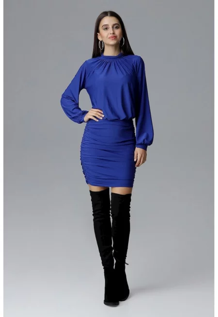 Елегантна рокля -  126006 - Синя