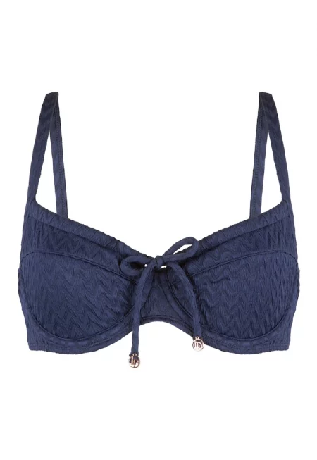 Горен бански с банели - Тъмносин