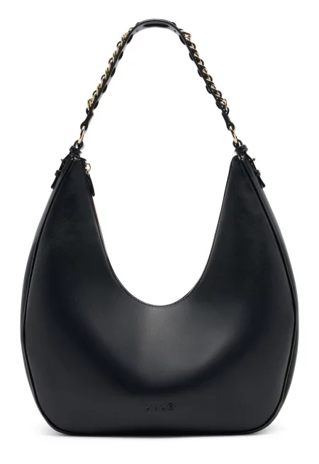 Хобо чанта с релефно лого