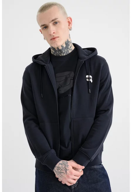 Худи с цип - Ултрамарин синьо