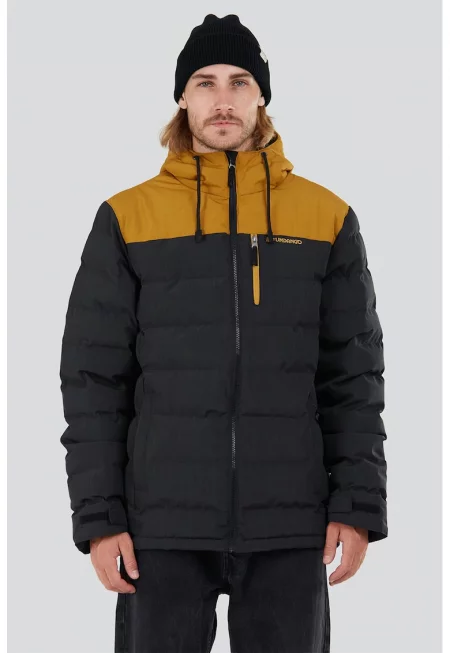 Капитонирано зимно яке Passat - Каки/Синапено жълто