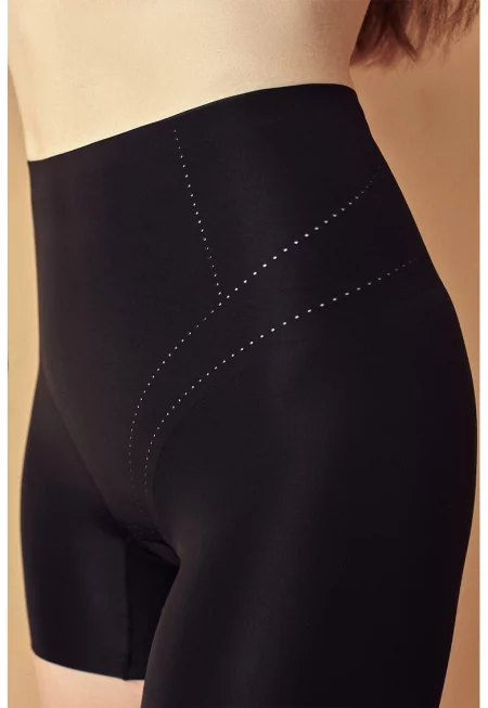 Къс оформящ клин с висока талия - Черен