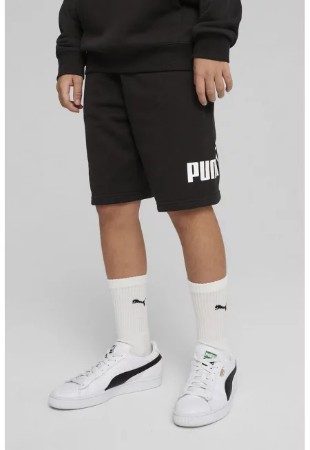 Къс панталон с лого - Бял/Черен