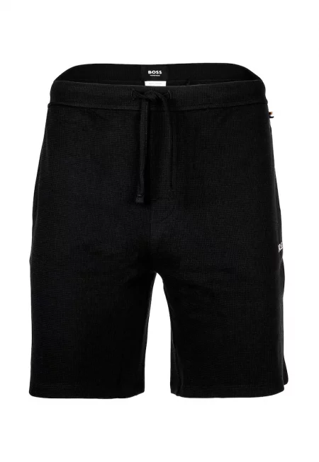 Къса долна пижама с връзка - Черен