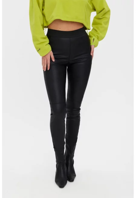 Клин с висока талия и кожен ефект