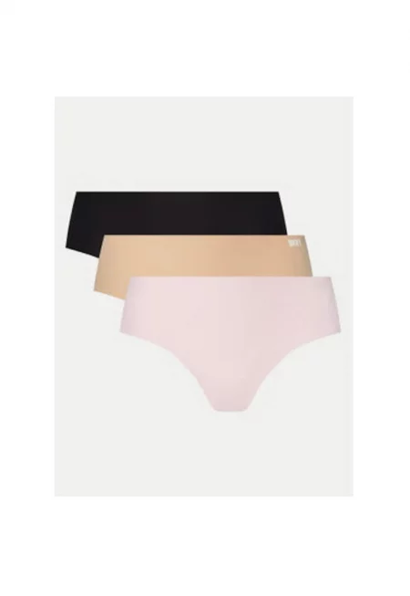 Комплект от 3 дамски бикини -  304528965 - Найлон/Еластан - Многоцветен