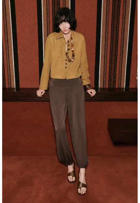 Кожено яке с джобове