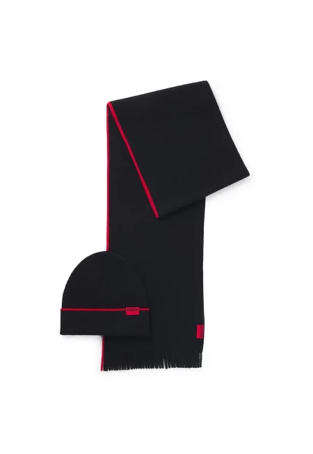 Кръгъл шал и шапка - 2 части