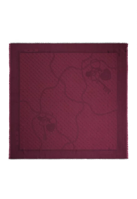 Квадратен шал с модал с монограм