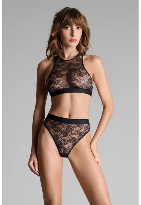Lace Bustier - Черен