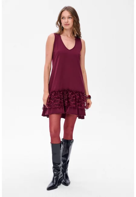 Lucky Dress With Lace Trim