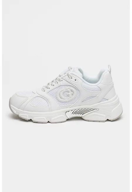 Маратонки с мрежа - Бял/Сребрист