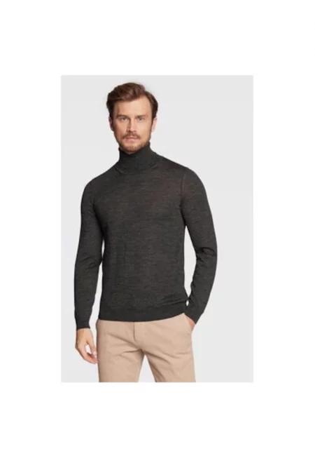 Мъжка блуза -  301461579 - Вълна - Сива