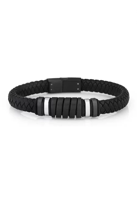 Мъжка гривна  от стомана - дължина 20 см - JWQG3009