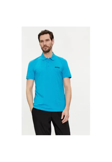 Мъжка тениска -  303676933 - Памук/Полиестер - Синя - Син