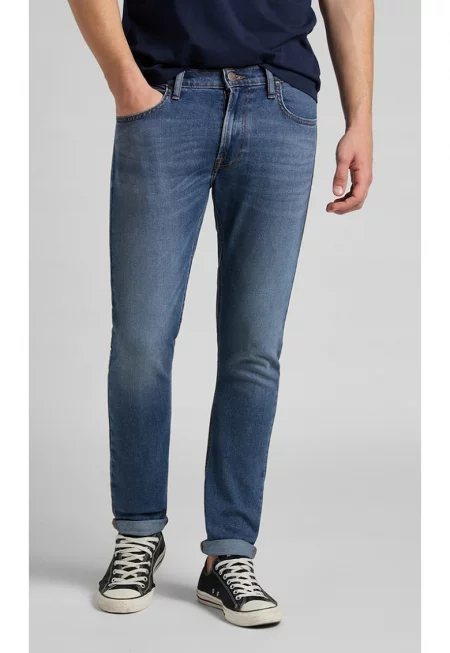 Мъжки дънки  Luke - памук/полиестер/еластан - тъмносин