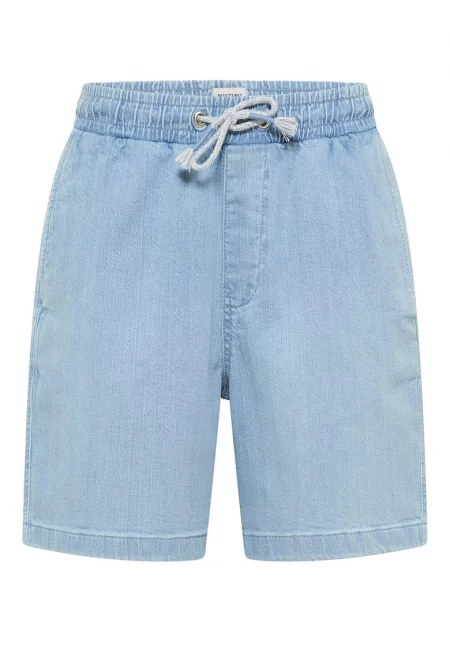 Мъжки дънкови шорти  1016652 - памук/еластан - син - Син