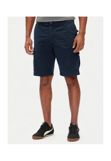 Мъжки къси панталони  PM801179 - памук - тъмносин - Тъмносин