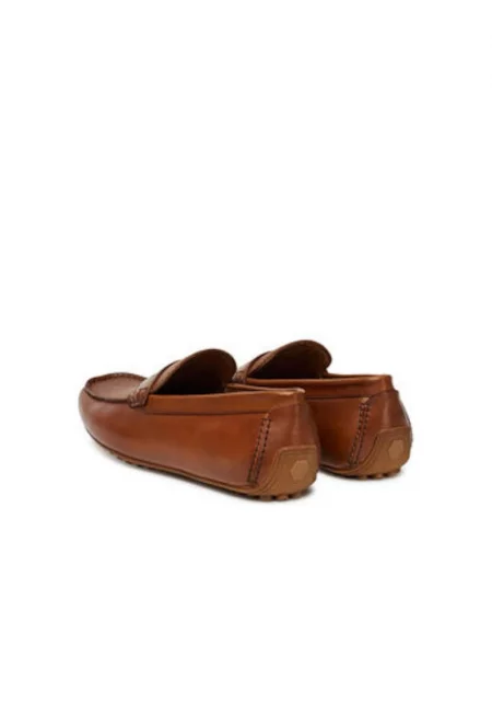 Мъжки мокасини  13962596 - Естествена кожа - Кафяв