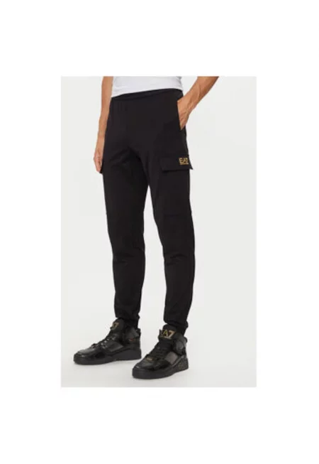 Мъжки панталон - Emporio Armani  304286582 - Памук - L INTL - Черен