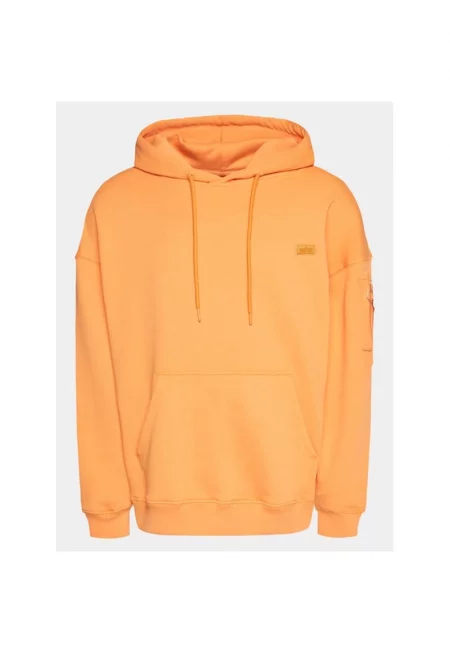 Мъжки спортен суичър -  861896 - оранжев - памук
