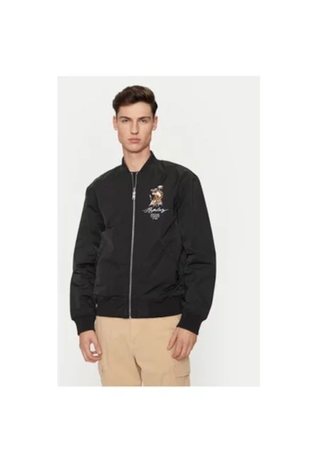 Мъжко яке -  304399961 - Полиестер - Черно - Черен