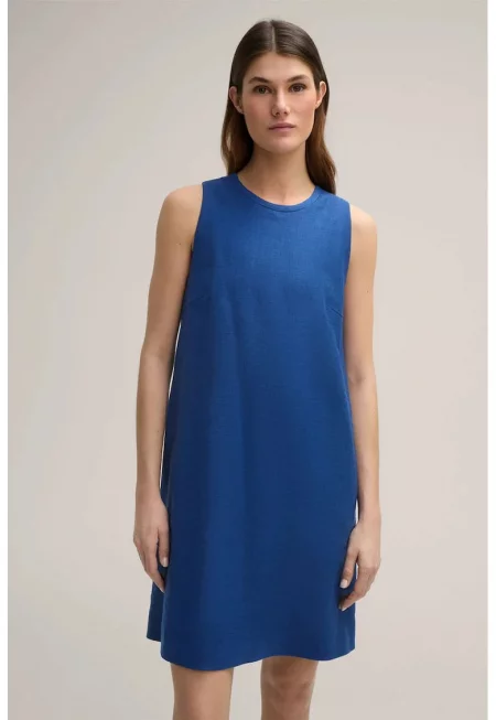 Мини рокля - без ръкави - Син