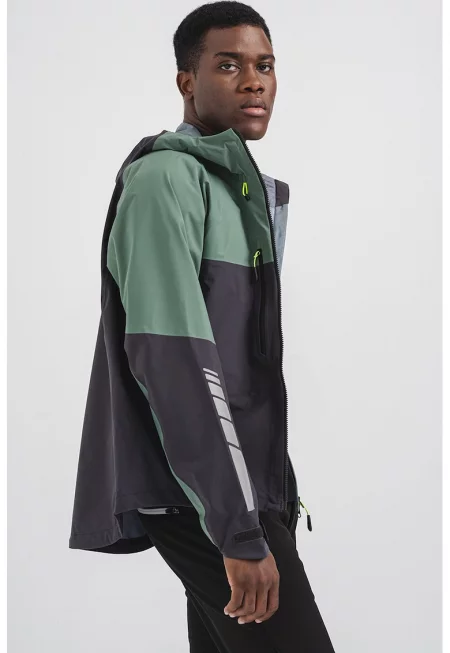 Непромокаемо яке Morobbia 3L за колоездене - Папратово зелено/Антрацитно сиво