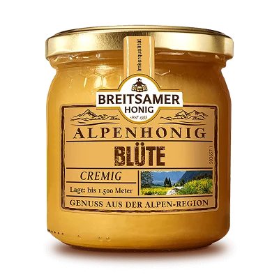 Пчелен мед от Алпийски медоносни цветя (кремообразен), 500 g