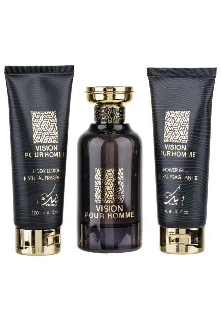 Подаръчен комплект Vision Pour Homme Eau de Parfum 100 ml + душ гел 100 ml + лосион за тяло 100 ml -