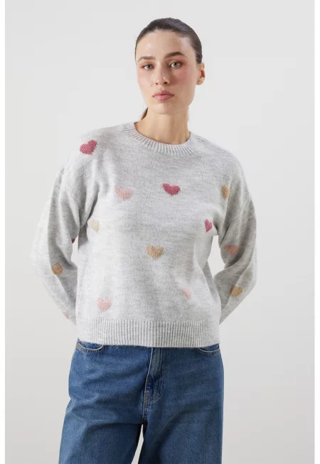 Пуловер с паднали ръкави